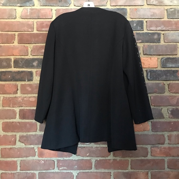 Vintage VALENTINE SUITS INC beaded embellished Blazer Sz 14 -42 Chest -31” Long - Picture 6 of 6